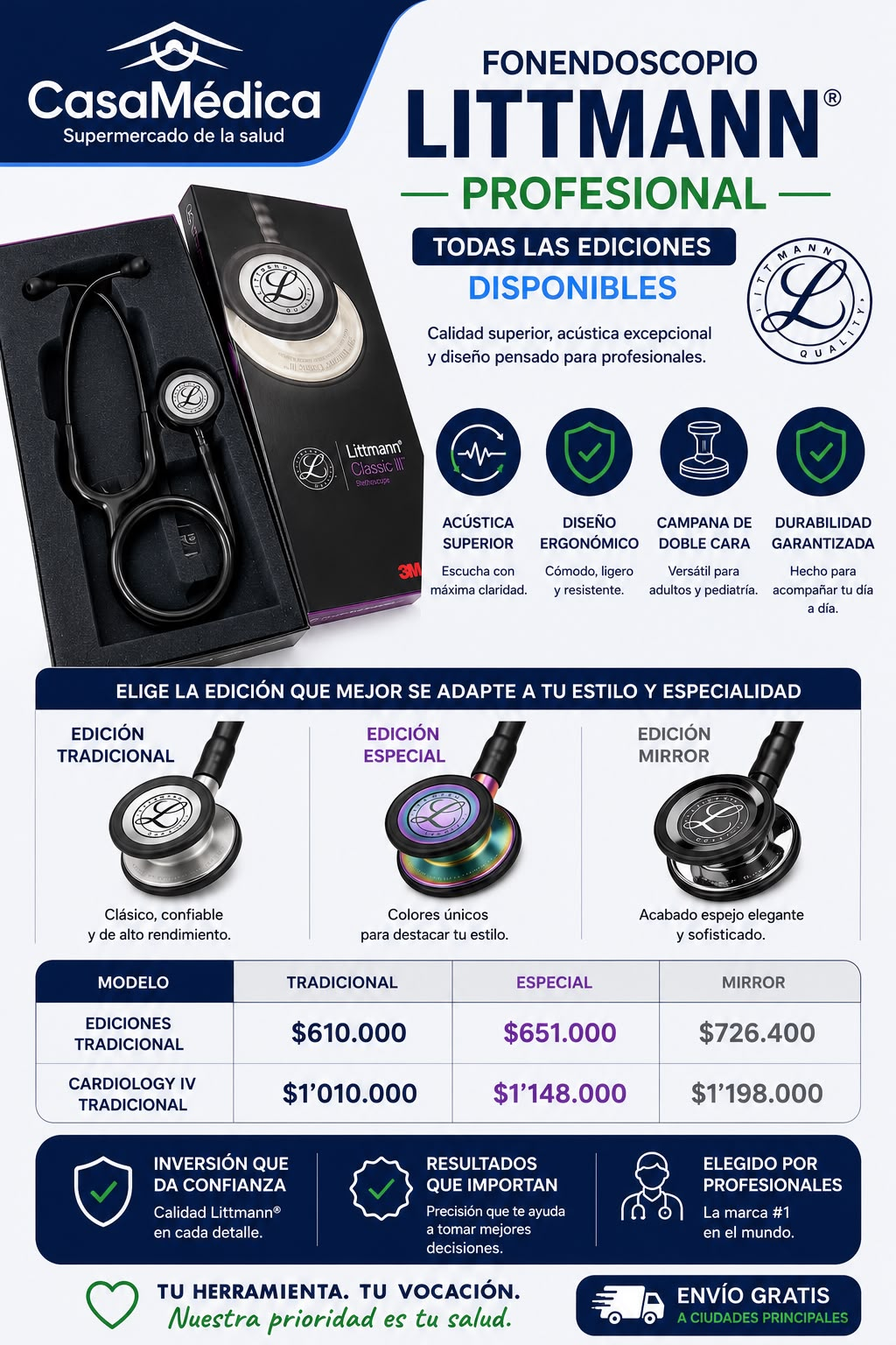Fonendoscopio Littmann® Profesional