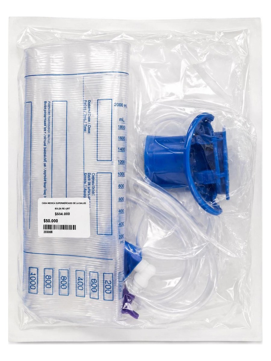 Bolsa Recolectora de Orina 2000 ml con Válvula