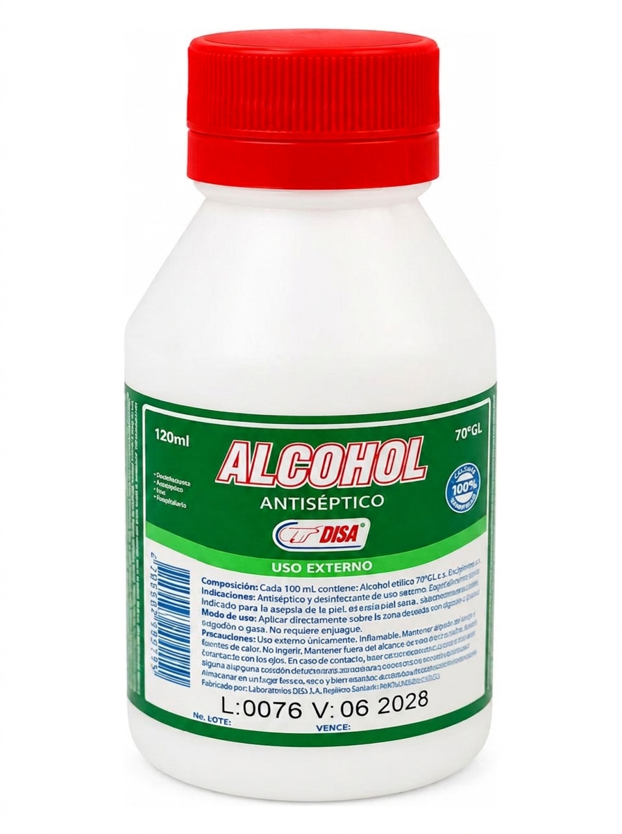 Alcohol Antiséptico OSA 120 ml