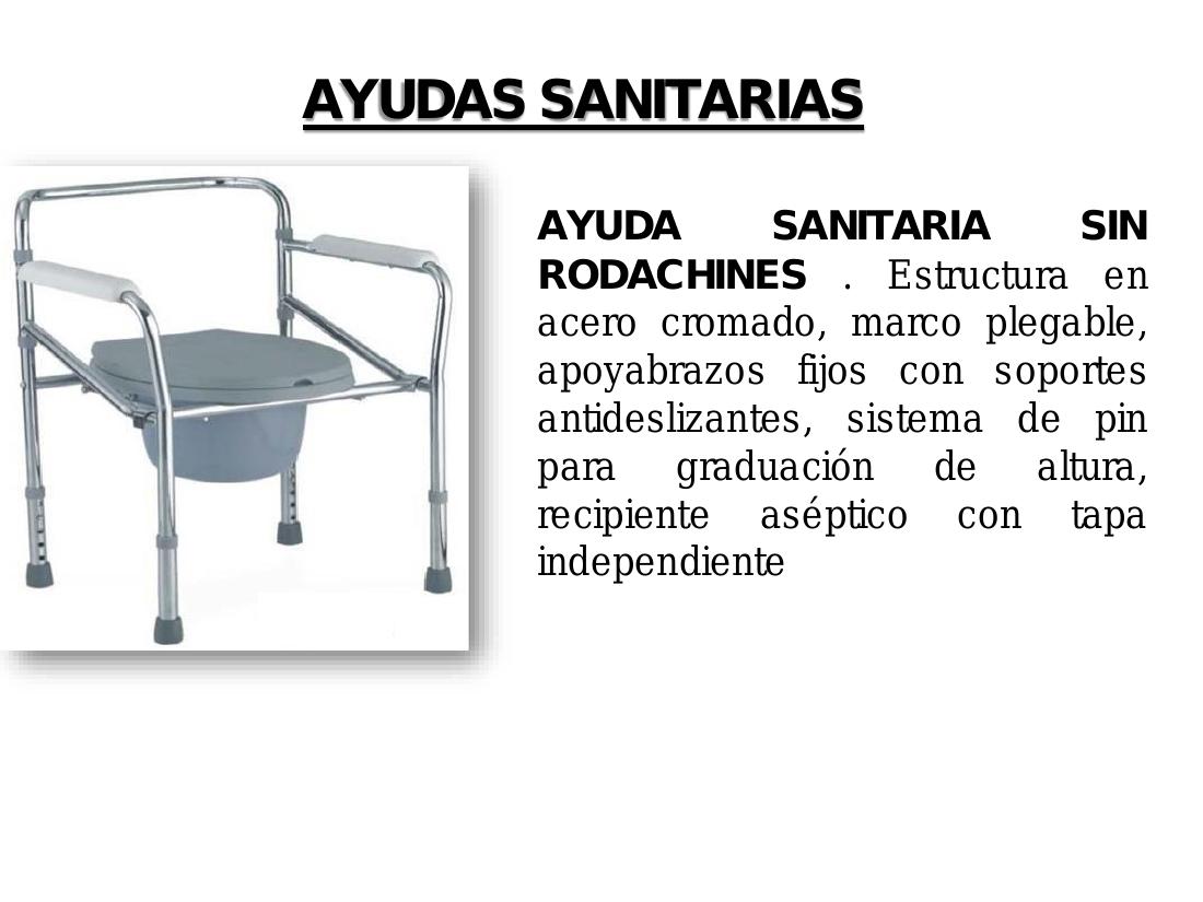 Ayuda Sanitaria Fija sin Rodachines
