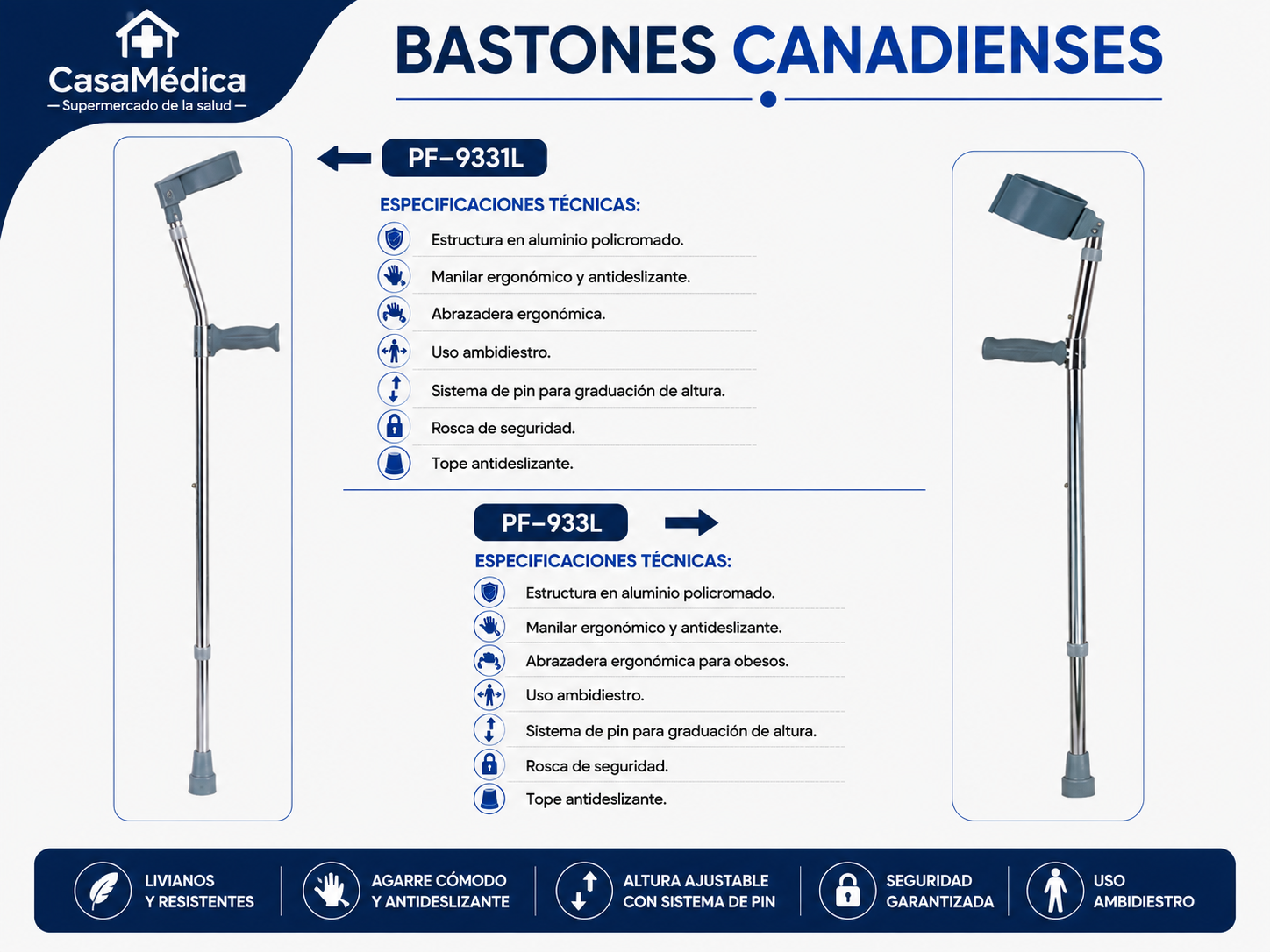 Muleta Canadiense PF-9331L