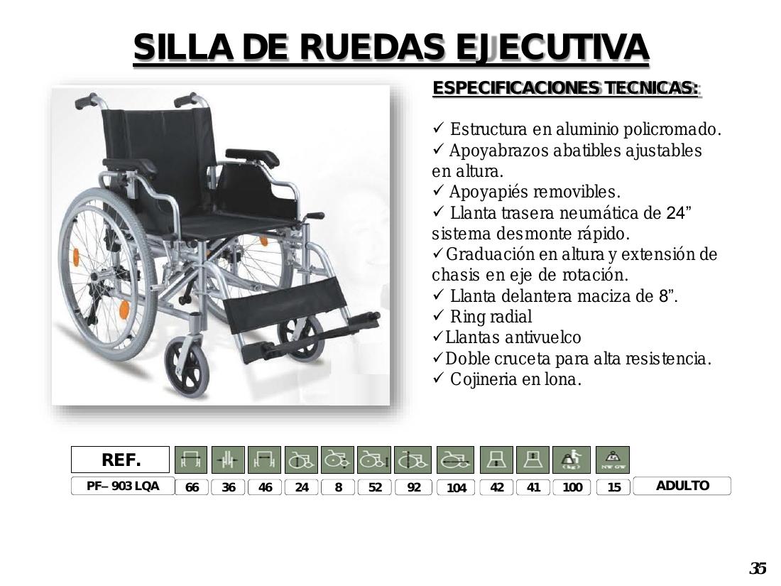 Silla de Ruedas Ejecutiva PF-903LQA