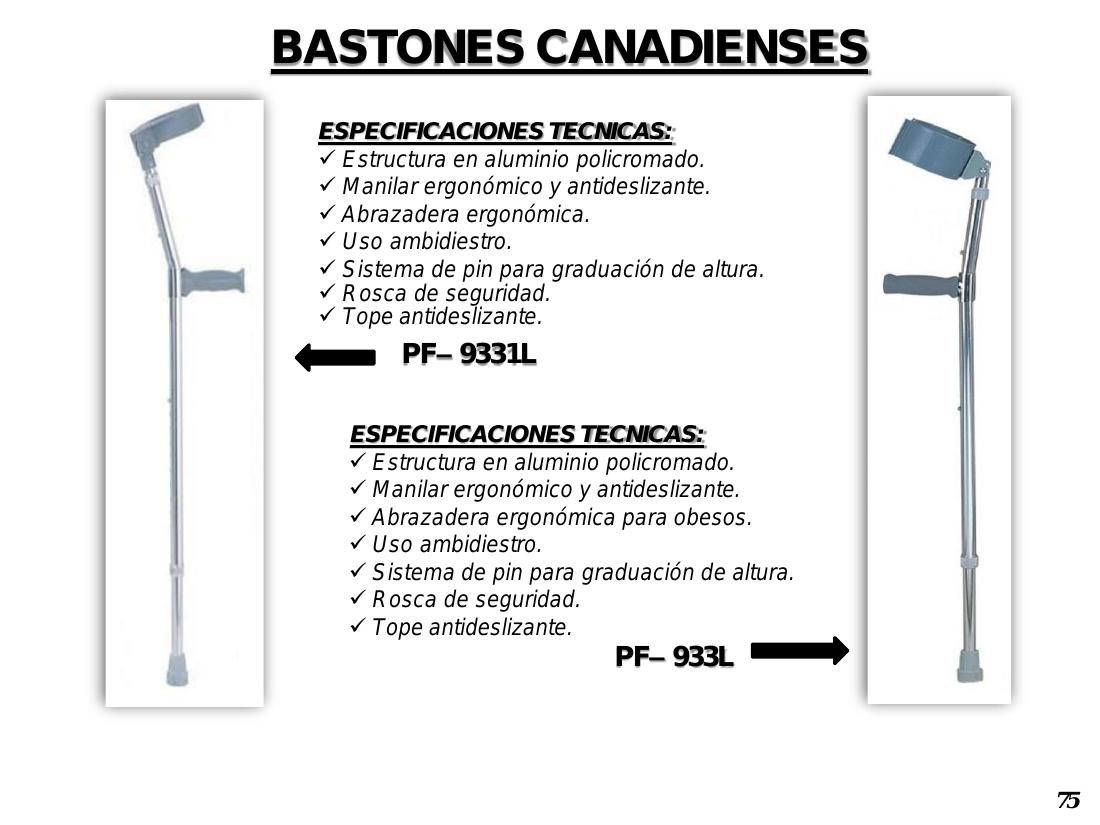 Muleta Canadiense PF-9331L