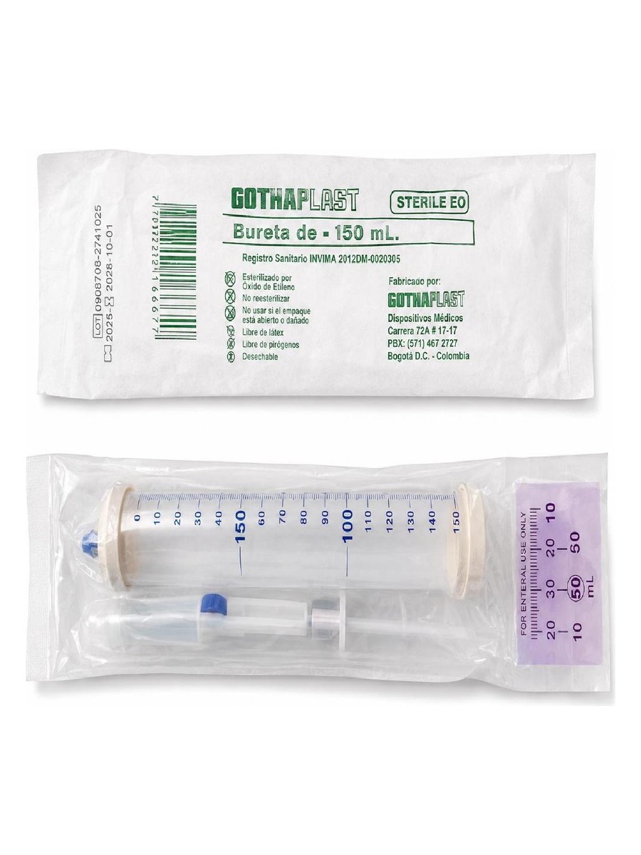 Bureta de 150 ml Gothaplast