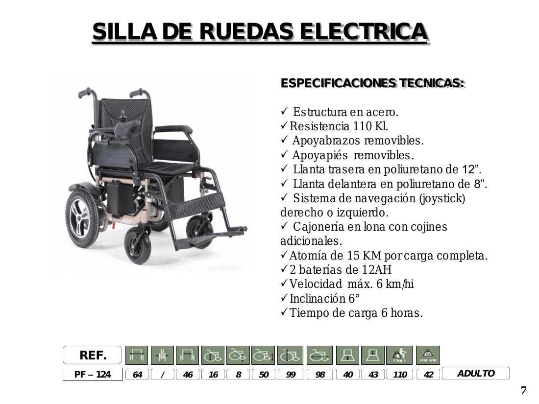 Silla de Ruedas Eléctrica PF-124
