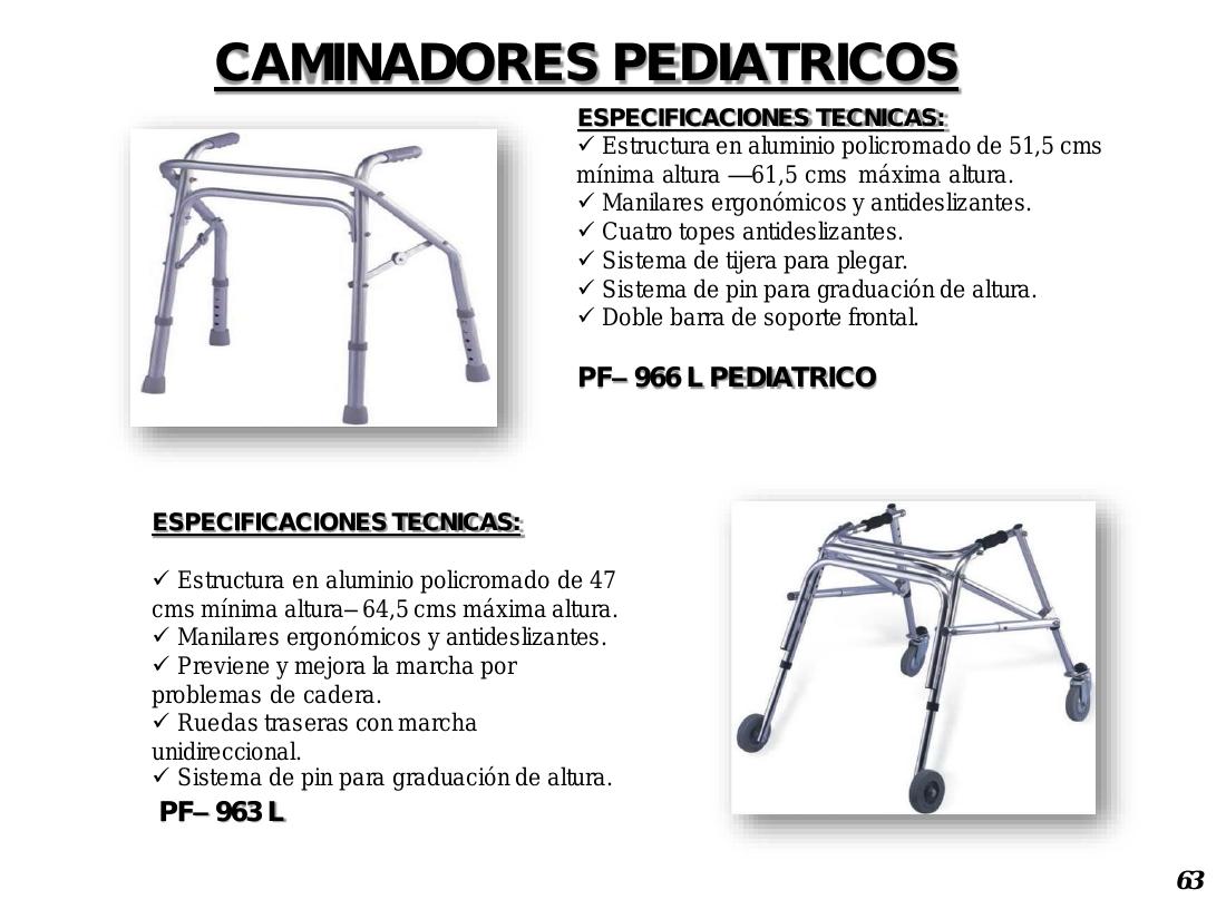 Caminador Pediátrico PF-966L