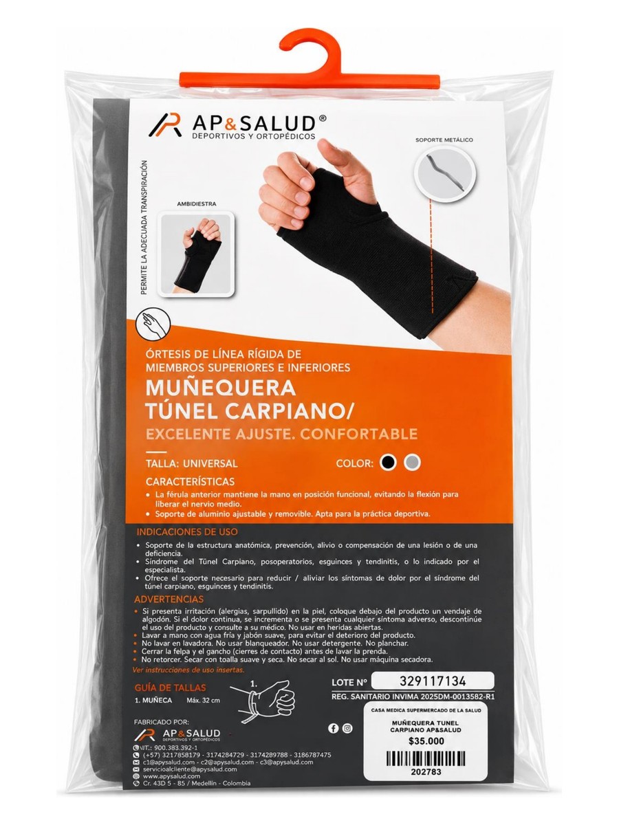 Muñequera Túnel Carpiano AP&SALUD