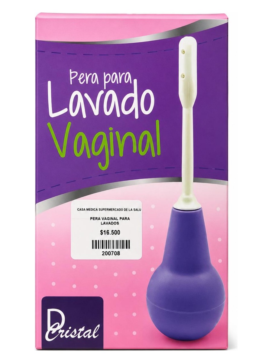 Pera para Lavado Vaginal Cristal