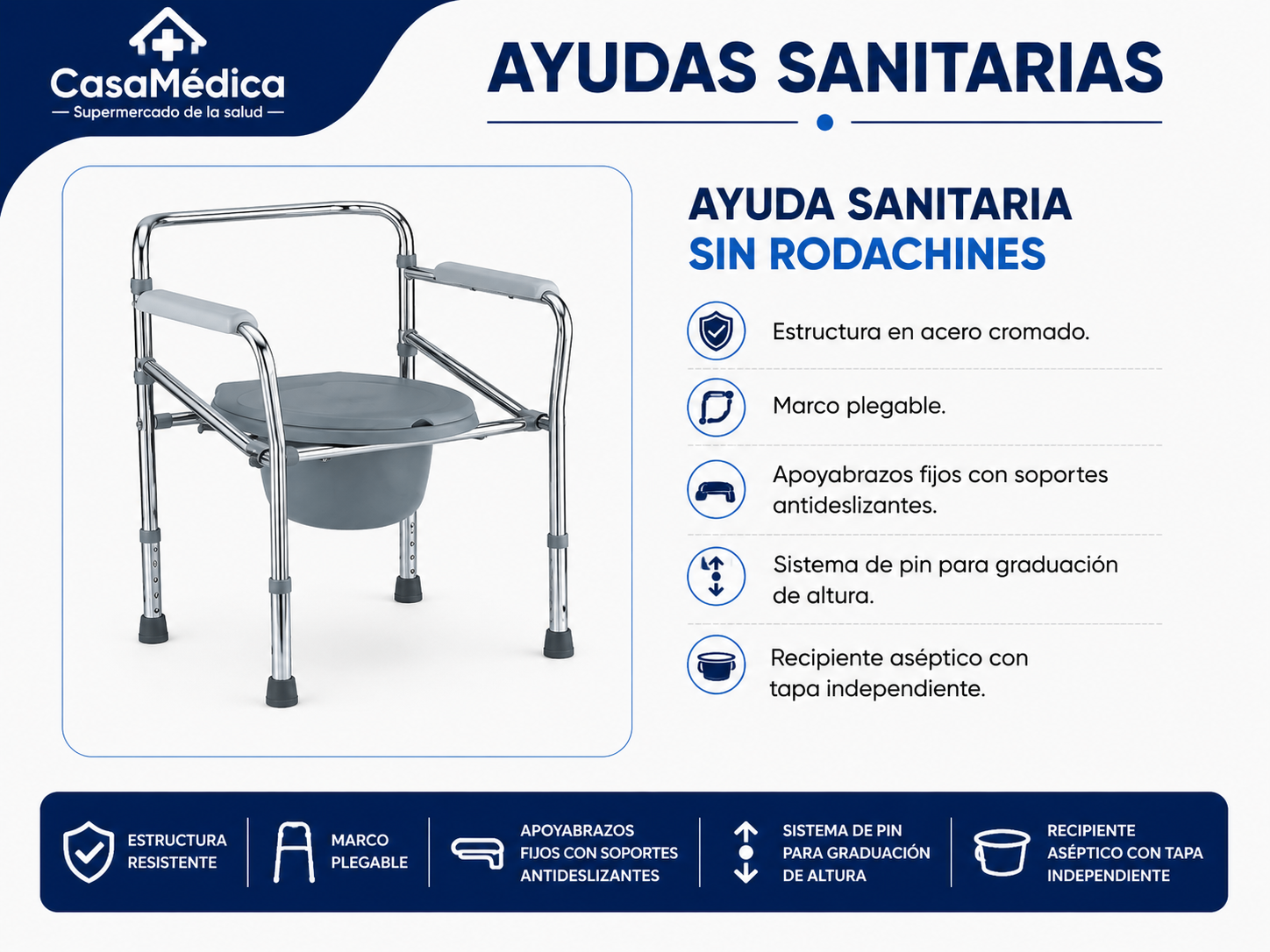 Ayuda Sanitaria Fija sin Rodachines
