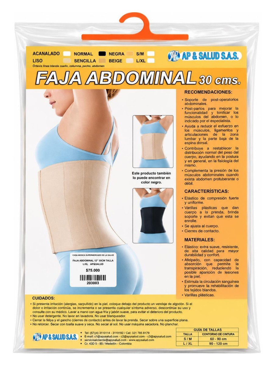 Faja Abdominal 30 cm AP&SALUD