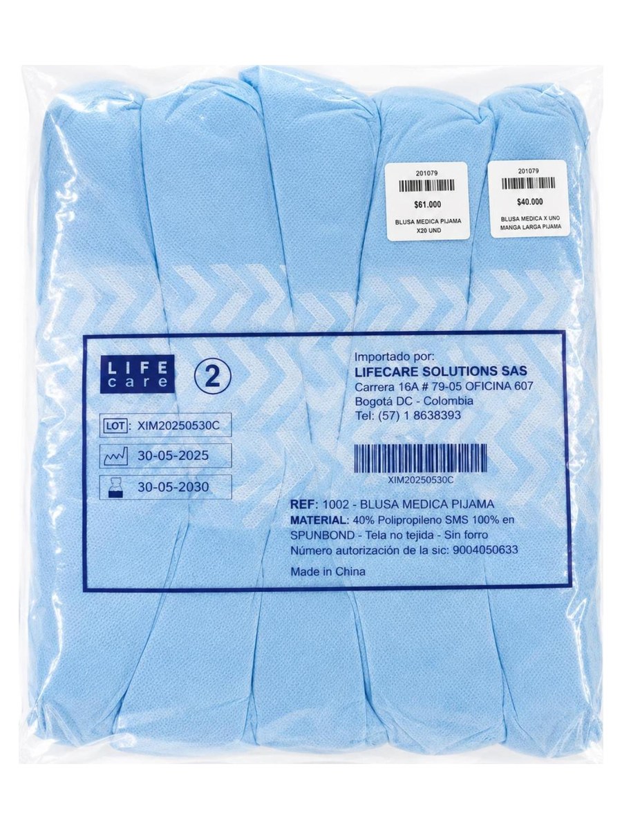 Blusa Médica Pijama Manga Larga